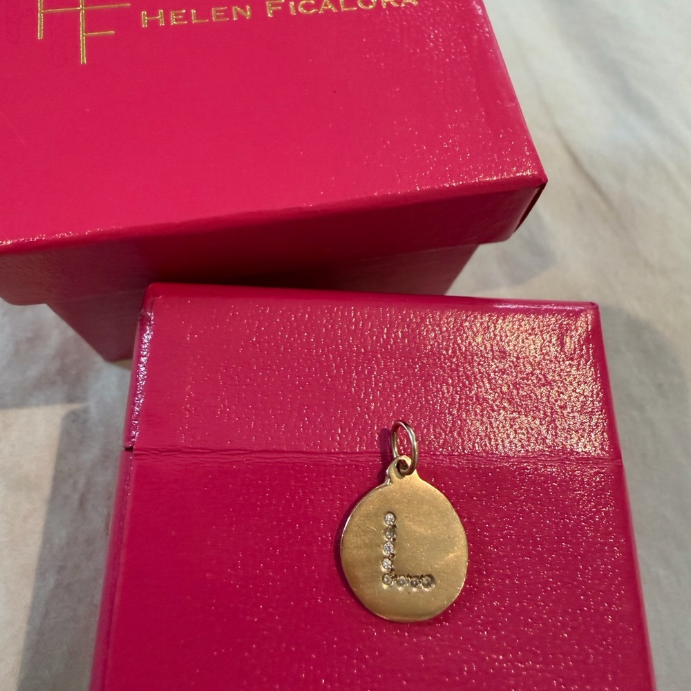 Helen Ficalora Gold Initial Necklace